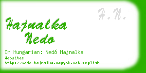 hajnalka nedo business card